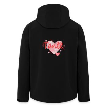 Tante Coeur - Veste softshell homme en polyester recyclé Stanley/Stella - noir - Dos - AI Model Male 185 light (185cm)