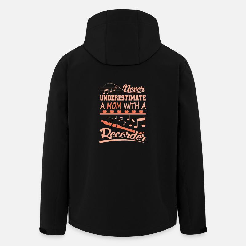 Flûte à bec mère - Veste softshell homme en polyester recyclé Stanley/Stella - noir