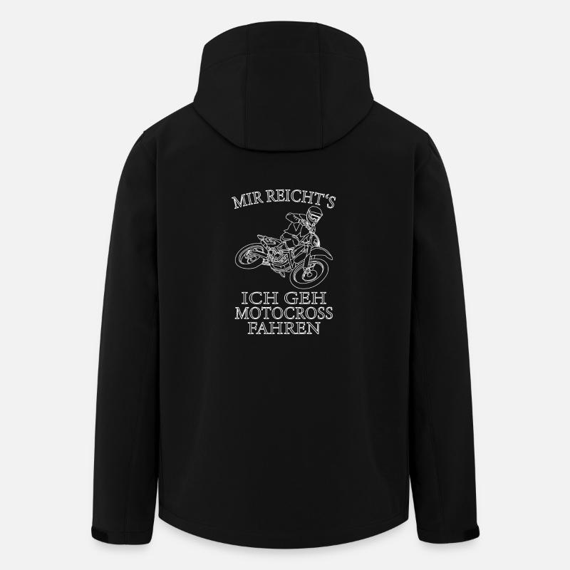 Motocross Fahren - Recycelte Männer Softshell-Jacke von Stanley/Stella - Schwarz