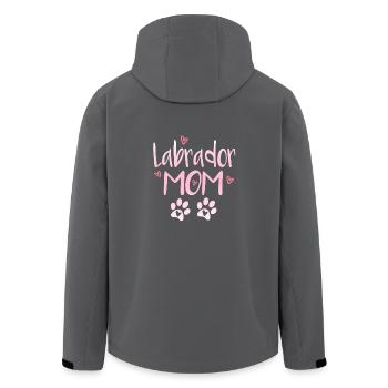 Labrador Mama - Veste softshell homme en polyester recyclé Stanley/Stella - charbon - Dos - AI Model Male 185 light (185cm)