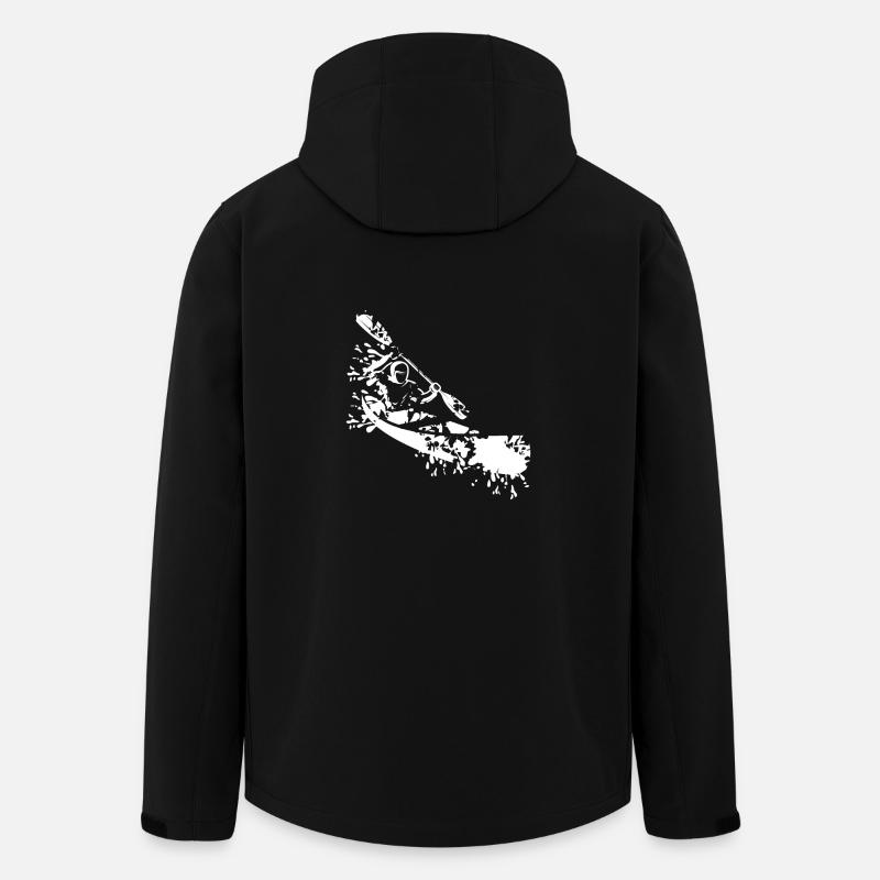 Canoë Cool - Veste softshell homme en polyester recyclé Stanley/Stella - noir