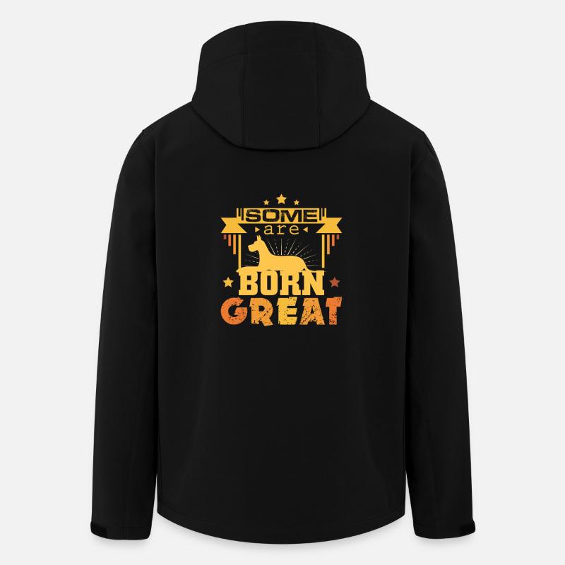 German Great Dane - Men’s Recycled Softshell Jacket by Stanley/Stella - black