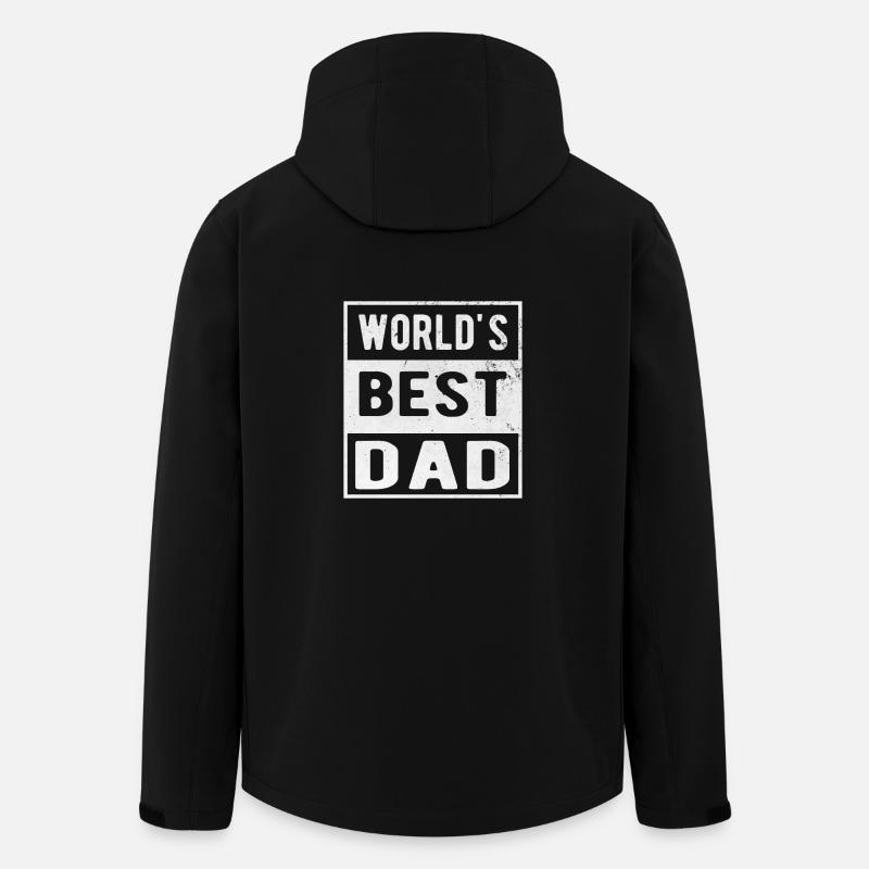 Best Dad - Men’s Recycled Softshell Jacket by Stanley/Stella - black