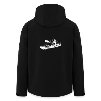 Kayak cool - Veste softshell homme en polyester recyclé Stanley/Stella - noir - Dos - AI Model Male 185 light (185cm)