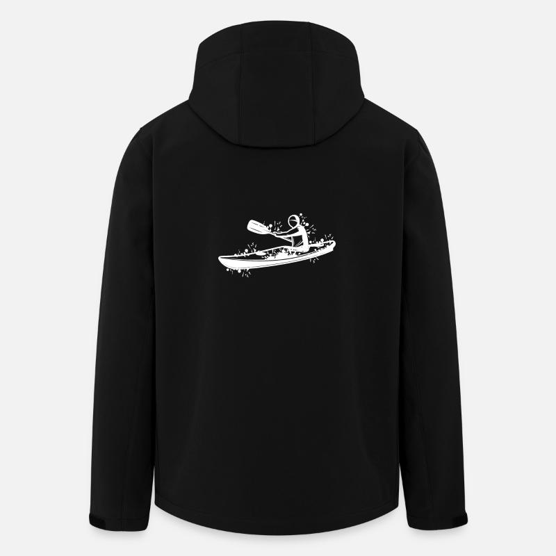 Kayak cool - Veste softshell homme en polyester recyclé Stanley/Stella - noir