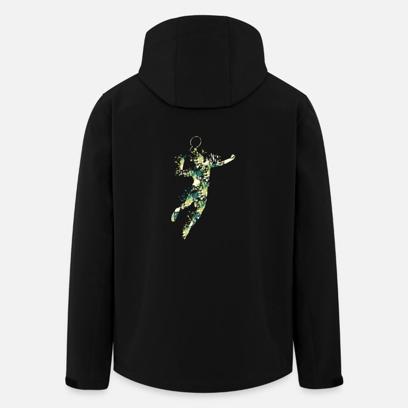 Badminton - Men’s Recycled Softshell Jacket by Stanley/Stella - black