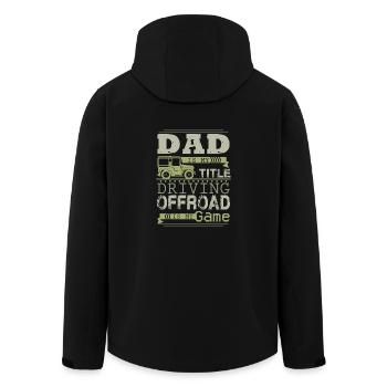 Offroad Papa - Veste softshell homme en polyester recyclé Stanley/Stella - noir - Dos - AI Model Male 185 light (185cm)