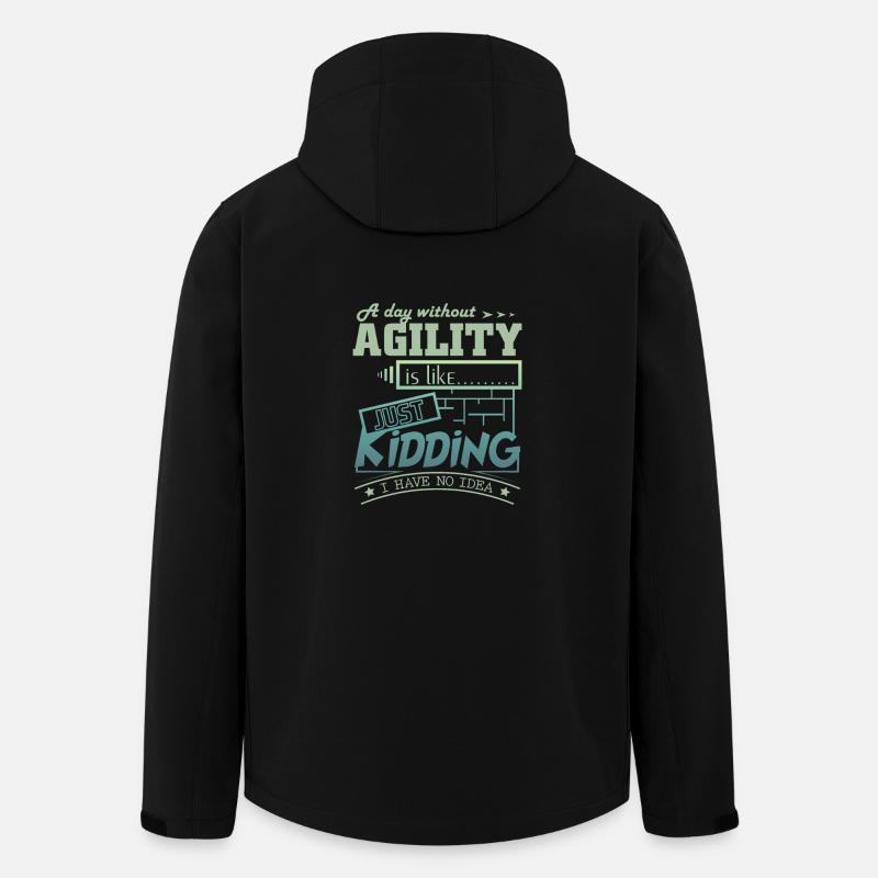 Agility - Recycelte Männer Softshell-Jacke von Stanley/Stella - Schwarz