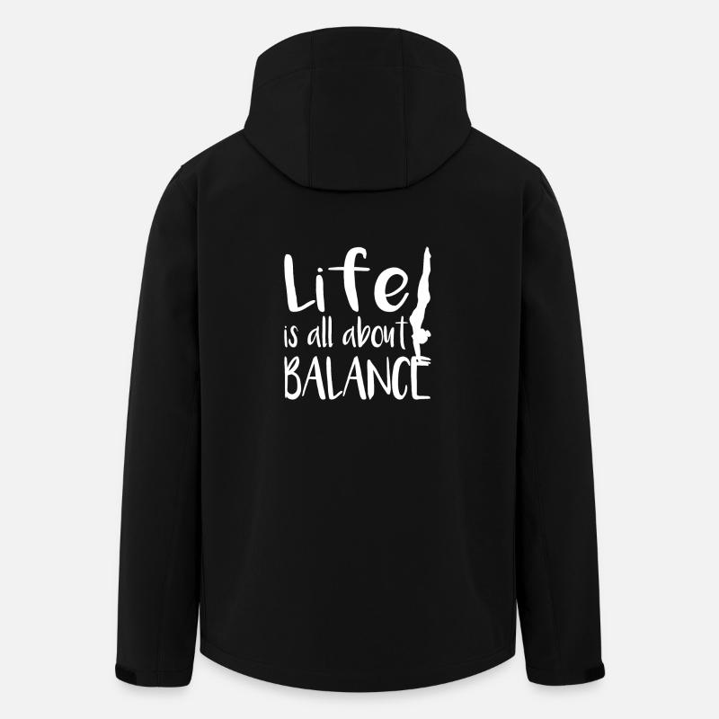 handstand - Men’s Recycled Softshell Jacket by Stanley/Stella - black