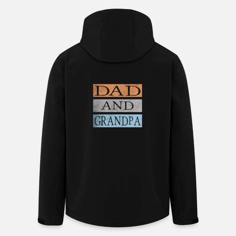 Dad and Grandpa - Men’s Recycled Softshell Jacket by Stanley/Stella - black