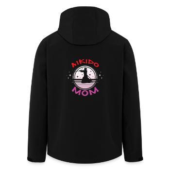 Aïkido Maman - Veste softshell homme en polyester recyclé Stanley/Stella - noir - Dos - AI Model Male 185 light (185cm)