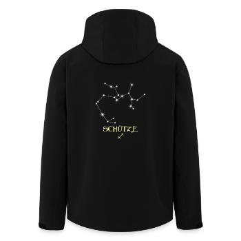 Schütze Sternzeichen - Recycelte Männer Softshell-Jacke von Stanley/Stella - Schwarz - Hinten - AI Model Male 185 light (185cm)