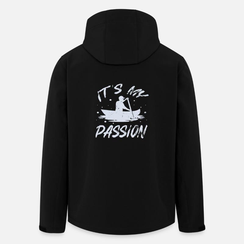 canoeing - Men’s Recycled Softshell Jacket by Stanley/Stella - black