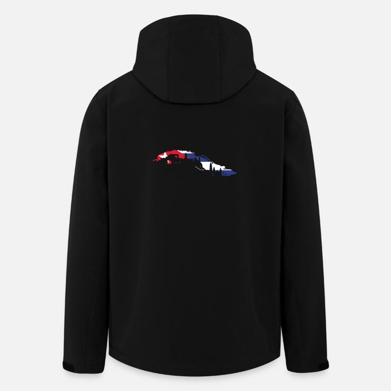 Cuba Drapeau - Veste softshell homme en polyester recyclé Stanley/Stella - noir