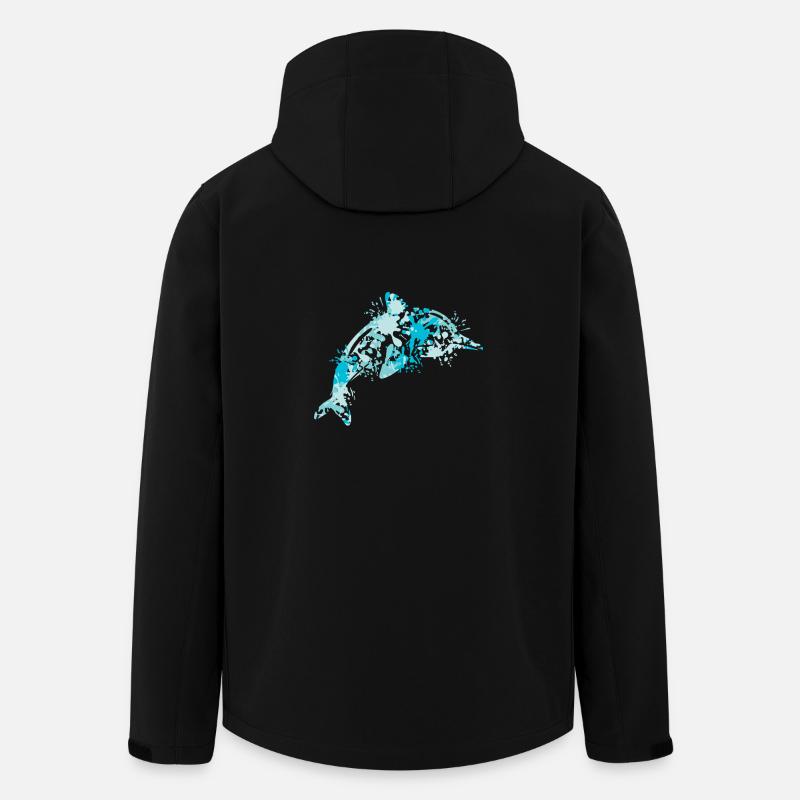 dolphin - Men’s Recycled Softshell Jacket by Stanley/Stella - black