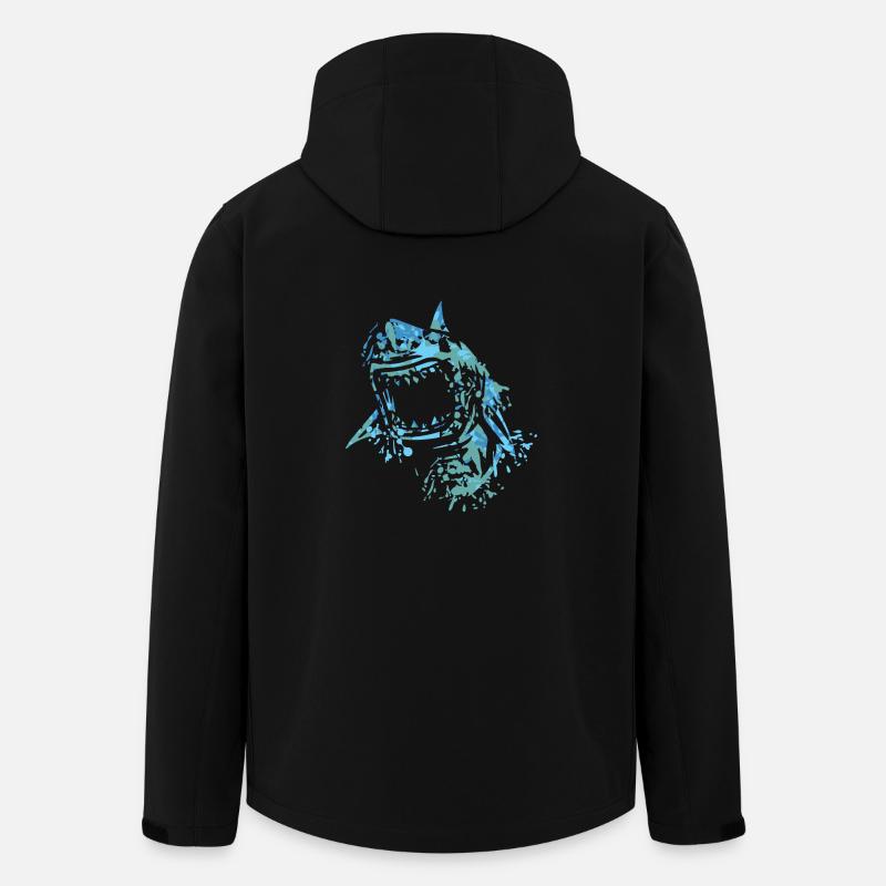 shark - Men’s Recycled Softshell Jacket by Stanley/Stella - black