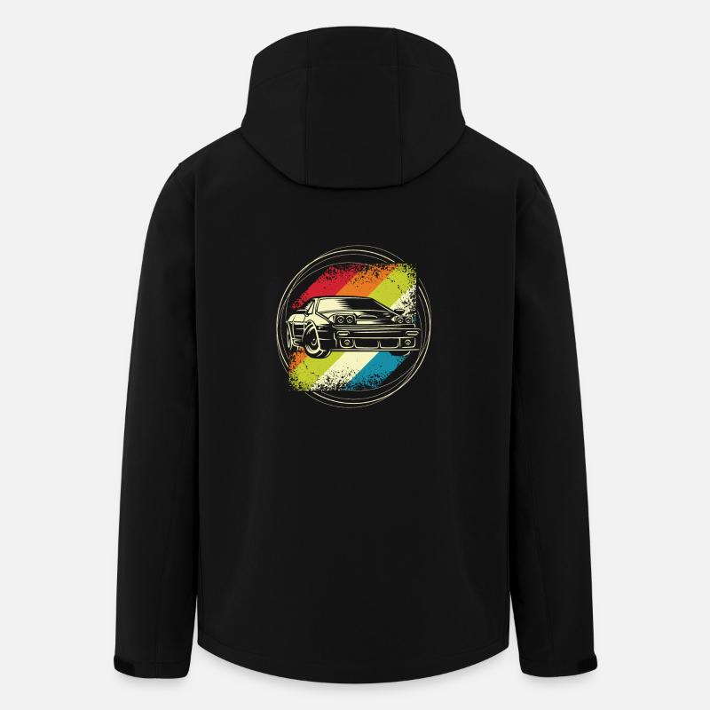 Rally car retro - Men’s Recycled Softshell Jacket by Stanley/Stella - black