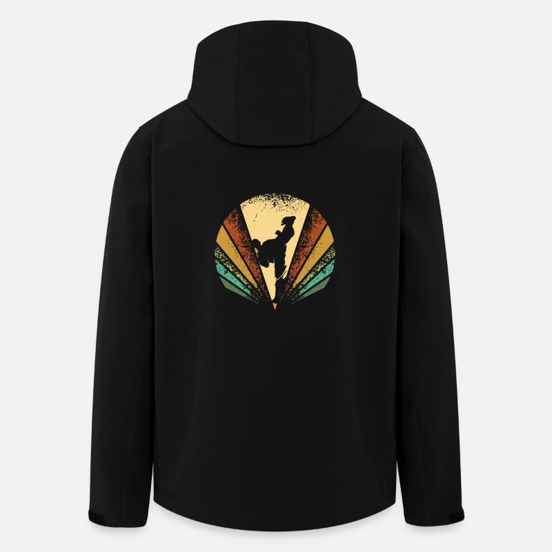 Taekwondo Retro - Recycelte Männer Softshell-Jacke von Stanley/Stella - Schwarz