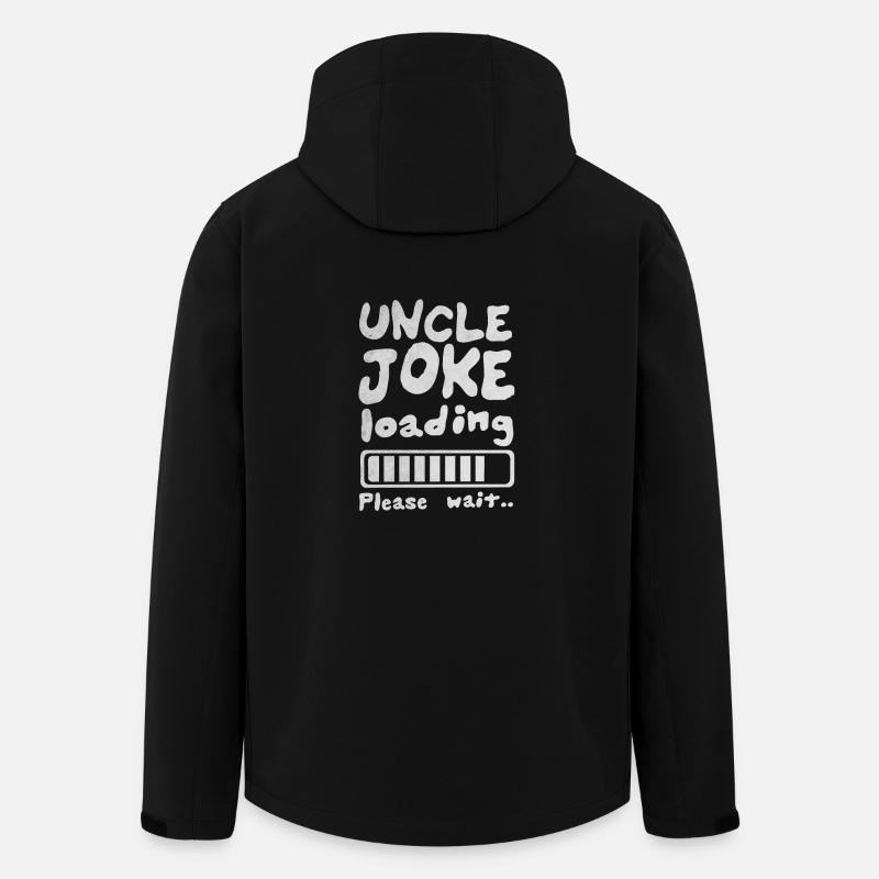 Uncle Joke - Recycelte Männer Softshell-Jacke Discoverer von Stanley/Stella - Schwarz
