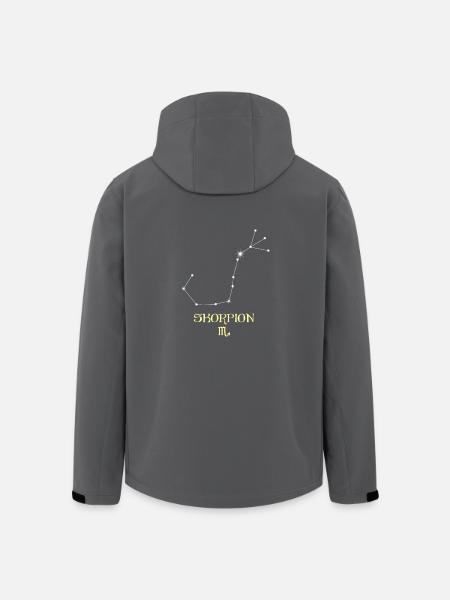 Skorpion Sternzeichen - Recycelte Männer Softshell-Jacke von Stanley/Stella - Schwarz