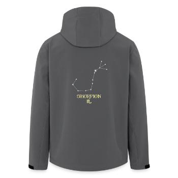 Skorpion Sternzeichen - Recycelte Männer Softshell-Jacke von Stanley/Stella - Anthrazit - Hinten - AI Model Male 185 light (185cm)