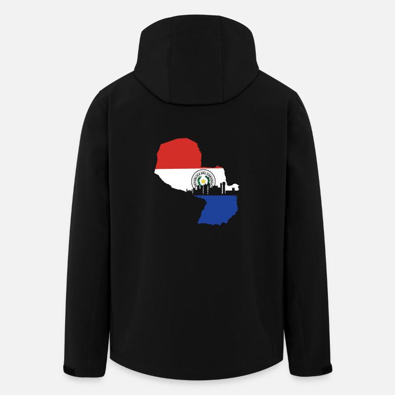 Paraguay Flag - Men’s Recycled Softshell Jacket by Stanley/Stella - black