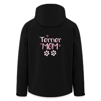 Terrier Mom - Veste softshell homme en polyester recyclé Stanley/Stella - noir - Dos - AI Model Male 185 light (185cm)
