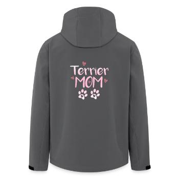 Terrier Mom - Veste softshell homme en polyester recyclé Stanley/Stella - charbon - Dos - AI Model Male 185 light (185cm)