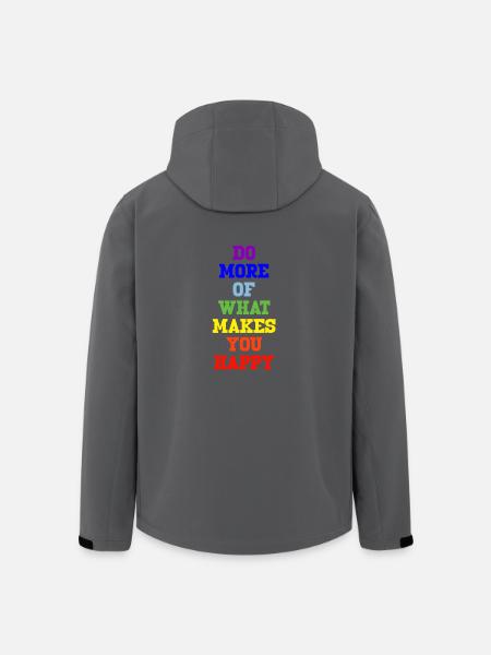 peace regenbogen - Recycelte Männer Softshell-Jacke von Stanley/Stella - Schwarz