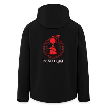 Kendo Girl - Men’s Recycled Softshell Jacket by Stanley/Stella - black - Back - AI Model Male 185 light (185cm)