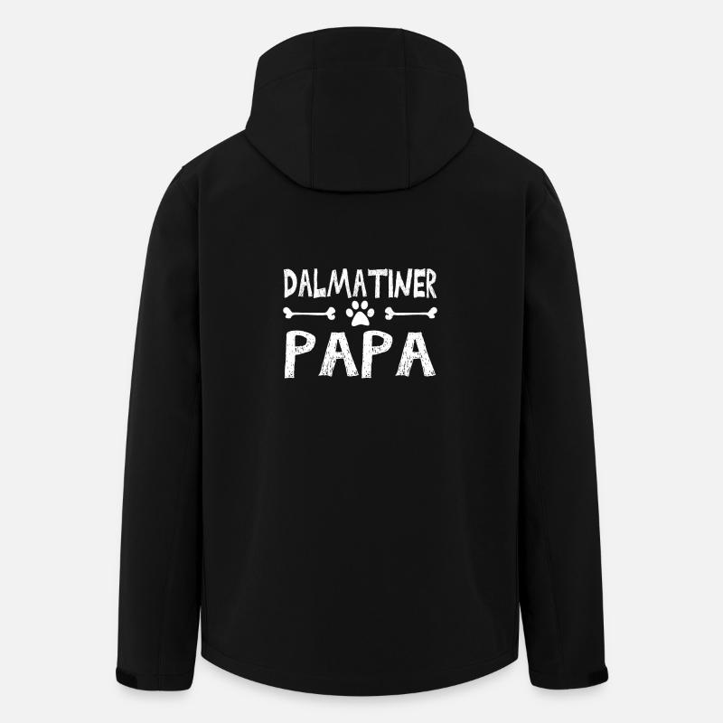 Dalmatiner Papa - Recycelte Männer Softshell-Jacke von Stanley/Stella - Schwarz