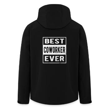 best coworker - Recycelte Männer Softshell-Jacke von Stanley/Stella - Schwarz - Hinten - AI Model Male 185 light (185cm)
