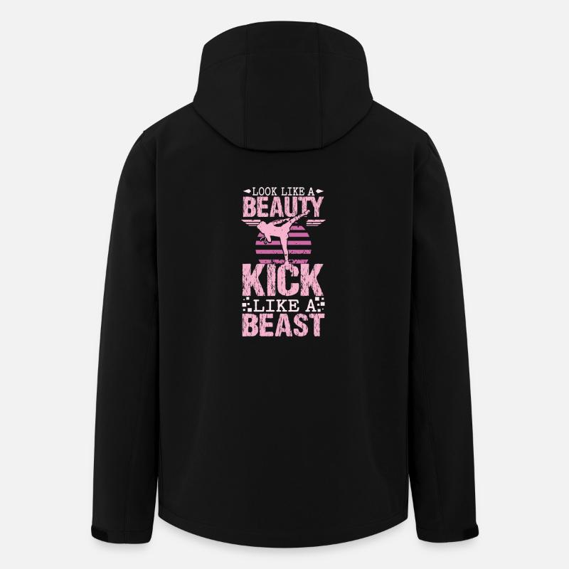 Karaté beauty - Veste softshell homme en polyester recyclé Stanley/Stella - noir
