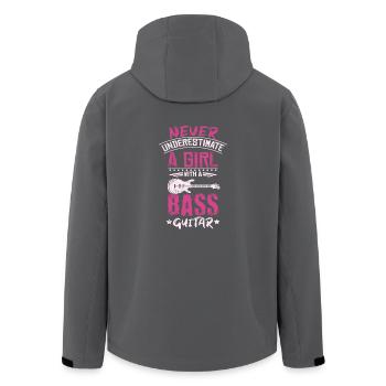 Bass Girl - Veste softshell homme en polyester recyclé Stanley/Stella - charbon - Dos - AI Model Male 185 light (185cm)