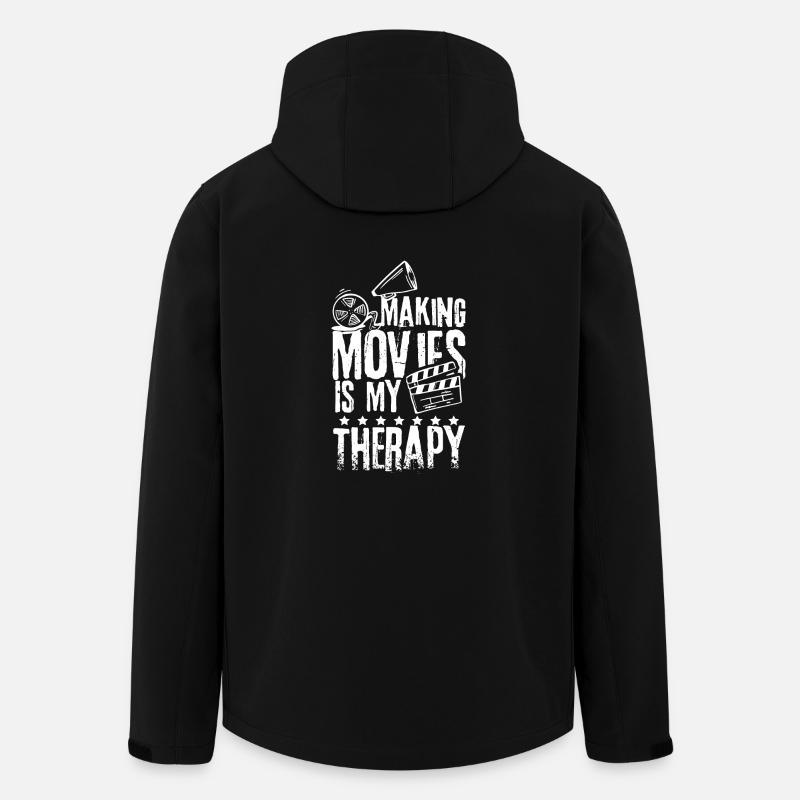 Cinéastes - Veste softshell homme en polyester recyclé Stanley/Stella - noir
