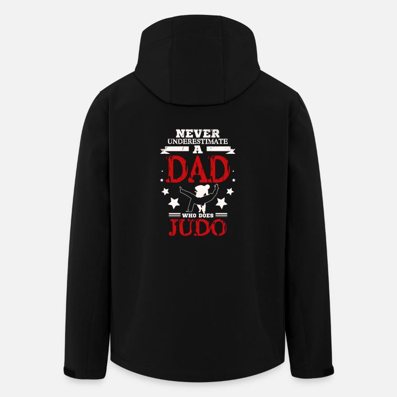 Judo Papa - Veste softshell homme en polyester recyclé Stanley/Stella - noir