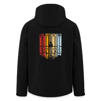 Vintage Calisthenics - Veste softshell homme en polyester recyclé Stanley/Stella - noir - Dos - AI Model Male 185 light (185cm)