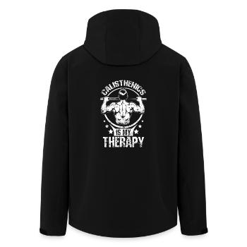 Calisthenics est ma thérapie - Veste softshell homme en polyester recyclé Stanley/Stella - noir - Dos - AI Model Male 185 light (185cm)