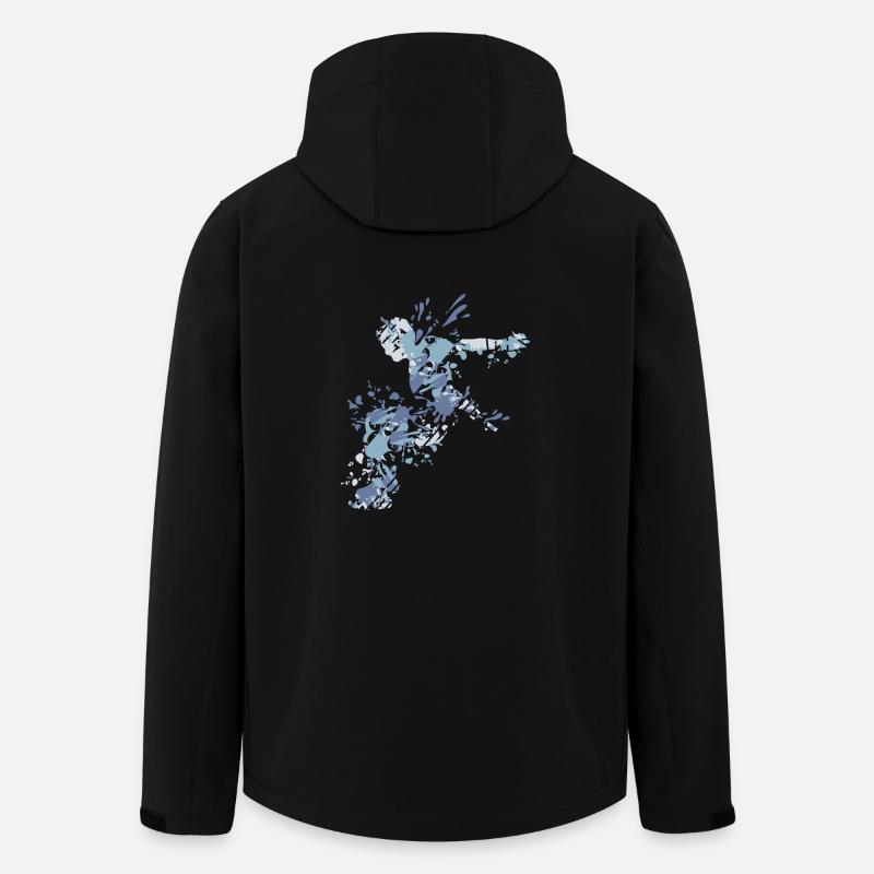 Splash Freerunning Parkour - Recycelte Männer Softshell-Jacke von Stanley/Stella - Schwarz