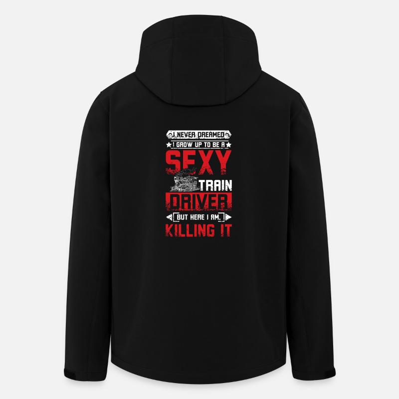 Sexy train driver - Men’s Recycled Softshell Jacket by Stanley/Stella - black
