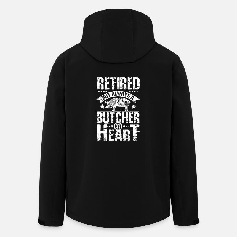 Boucher à la retraite - Veste softshell homme en polyester recyclé Stanley/Stella - noir