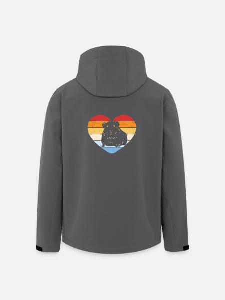Cochons d’Inde millésimés - Veste softshell homme en polyester recyclé Stanley/Stella - noir