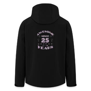 Awesome Since 25 Years 25. Geburtstag Frauen - Recycelte Männer Softshell-Jacke von Stanley/Stella - Schwarz - Hinten - AI Model Male 185 light (185cm)