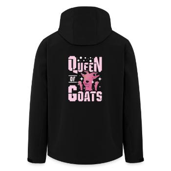 Goat Queen - Men’s Recycled Softshell Jacket by Stanley/Stella - black - Back - AI Model Male 185 light (185cm)