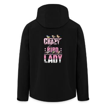 Crazy Bird Lady - Veste softshell homme en polyester recyclé Stanley/Stella - noir - Dos - AI Model Male 185 light (185cm)