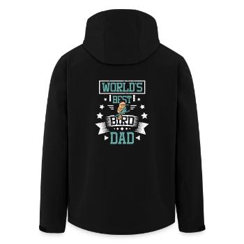 Le meilleur papa oiseau du monde - Veste softshell homme en polyester recyclé Stanley/Stella - noir - Dos - AI Model Male 185 light (185cm)