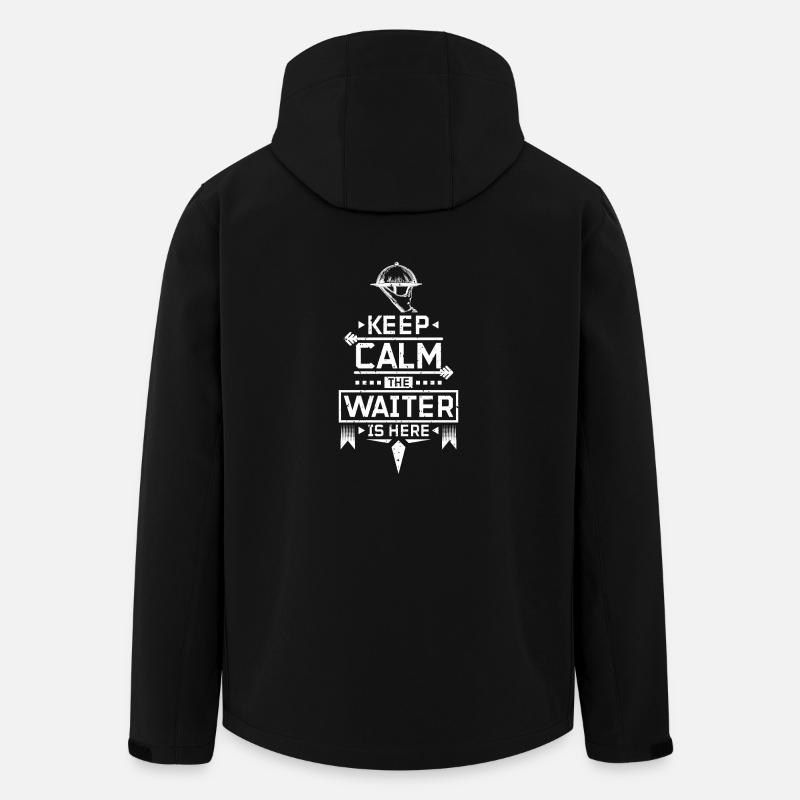 Waiter keep calm - Men’s Recycled Softshell Jacket by Stanley/Stella - black
