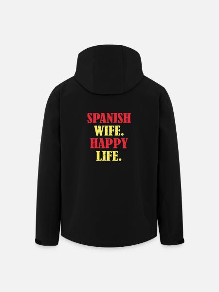 Femme espagnole vie heureuse - Veste softshell homme en polyester recyclé Stanley/Stella - noir