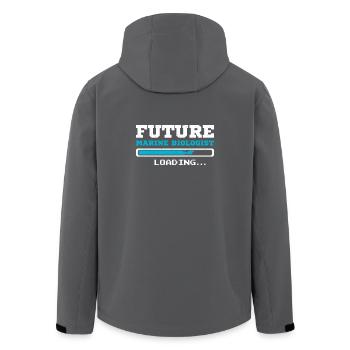 Future Marine biologist - Men’s Recycled Softshell Jacket by Stanley/Stella - anthracite - Back - AI Model Male 185 light (185cm)
