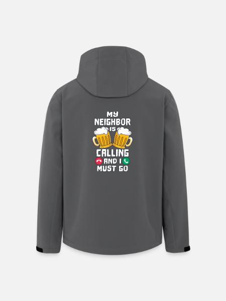 Drinking with the neighbors - Men’s Recycled Softshell Jacket by Stanley/Stella - black